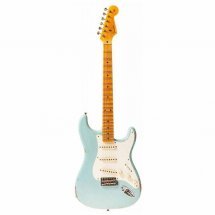 Fender Custom Shop 1957 Stratocaster Relic Faded Aged Daphne Blue Heavy Relic Super Faded Aged 3-Color Sunburst