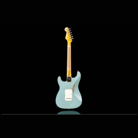 Электрогитара Fender Custom Shop 1957 Stratocaster Relic Faded Aged Daphne Blue Heavy Relic Super Faded Aged 3-Color Sunburst - Фото №140165