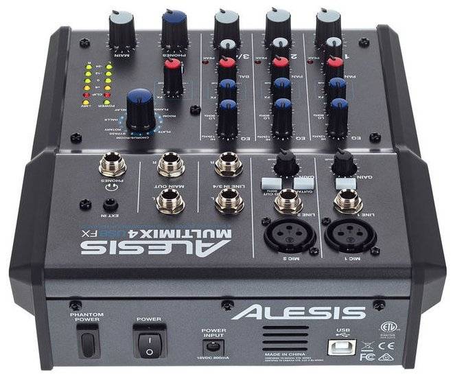 Аналоговий мікшер Alesis Multimix 4 Usb Fx (Pro Tools) - купити