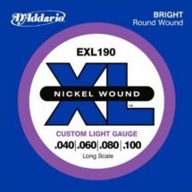 D'Addario EXL190 XL Custom Light 40-100
