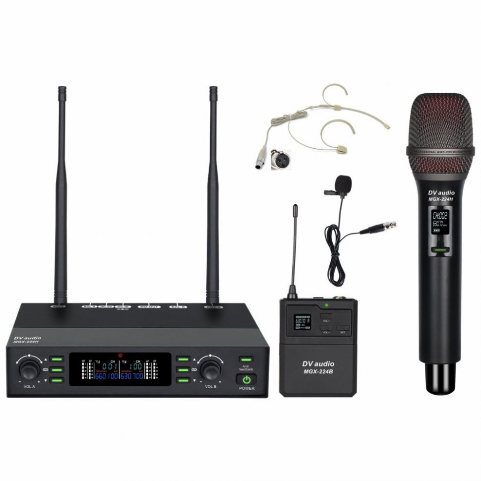 Радиосистема DV audio MGX-224HB Радиосистема DV audio MGX-224HB