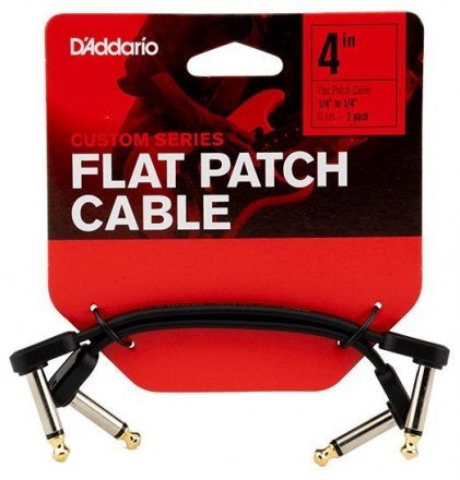Кабель D&#039;Addario PW-FPRR-204 Custom Series Flat Patch Cables 4&quot; - Фото №125787
