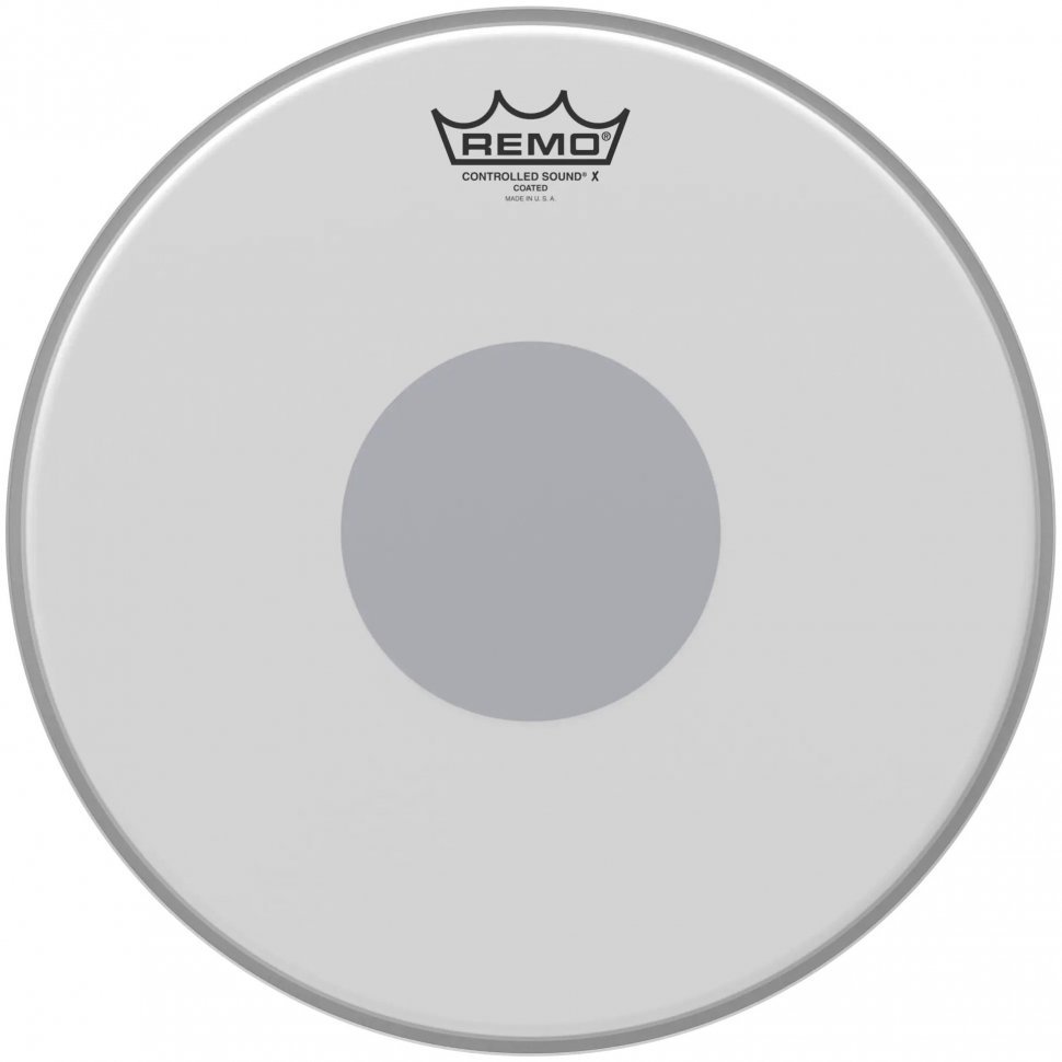 Пластик для малого барабана Remo Controlled Sound X Coated Black Dot CX-0112-10