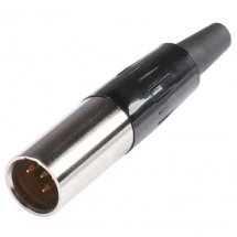 Sommer Cable HI-XMCM4 HICON Mini-XLR 4P Male, Metal, Gold-Plated, Nickel