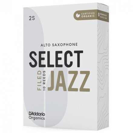 Трость для саксофона альт Rico D&#039;ADDARIO ORGANIC SELECT JAZZ - ALTO SAX FILED 2S (1 шт.) - Фото №156940