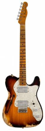 希少Fender custom shop limited edition Электрогитара Fender CUSTOM SHOP 1972 TELE THINLINE CUSTOM