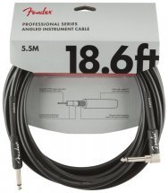 Fender CABLE PROFESSIONAL SERIES 18.6 'ANGLED BLACK