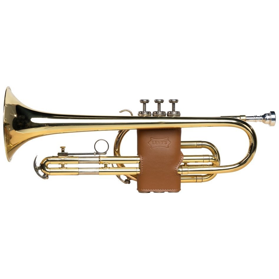 Догляд за духовими інструментами Levy's LVG1-VGNTAN Leather Valve Guard Trumpet (Vegan Tan)