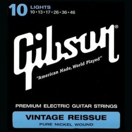 Струны для электрогитары Gibson SEG-VR10 Vintage Re-Issue Pure Nickel Wound (010-046) - Фото №102542