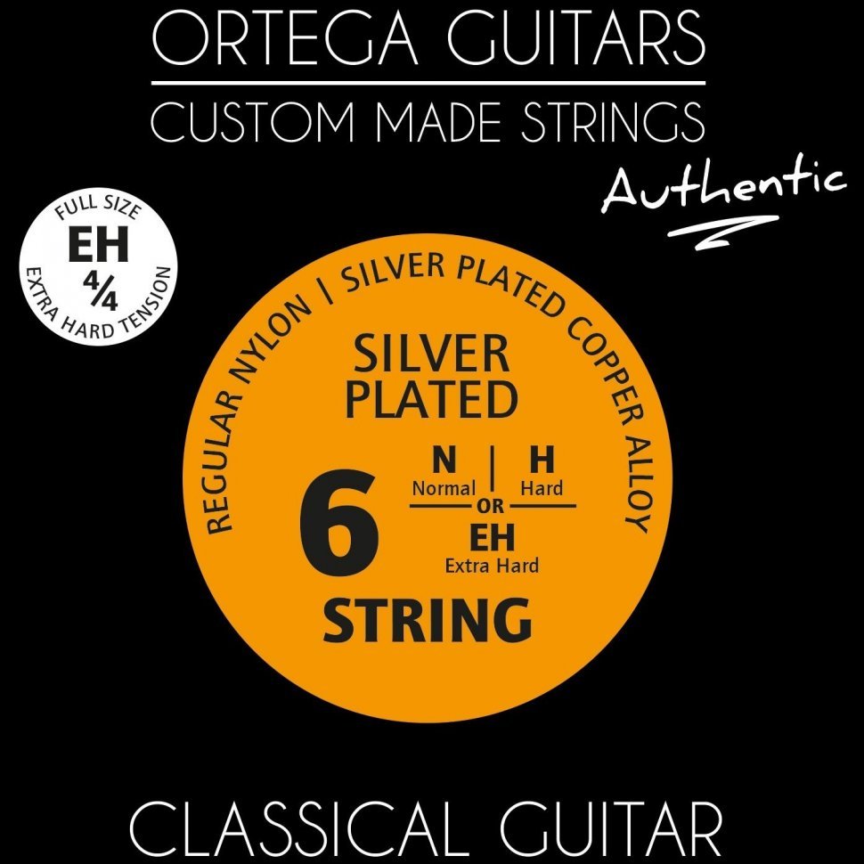 Струны для классической гитары Ortega Custom Authentic Regular Nylon NYA44EH Extra Hard Tension Струны для классической гитары Ortega Custom Authentic Regular Nylon NYA44EH Extra Hard Tension
