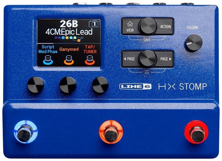 Гитарный процессор Line 6 HX Stomp LE BLUE - купить Гитарные