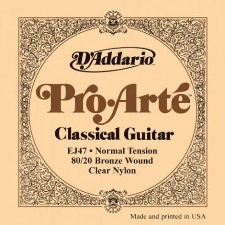 Струны для классической гитары D&#039;Addario EJ47 Nylon Pro-Arte Normal (28-43) - Фото №17476