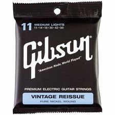 Струни до електрогітари Gibson SEG-VR11 Vintage Re-Issue Pure Nickel Wound .011-.050 - Фото №18194
