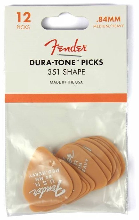 Медиатор Fender 351 DURA-TONE .84 12-PACK BUTTERSCOTCH BLONDE