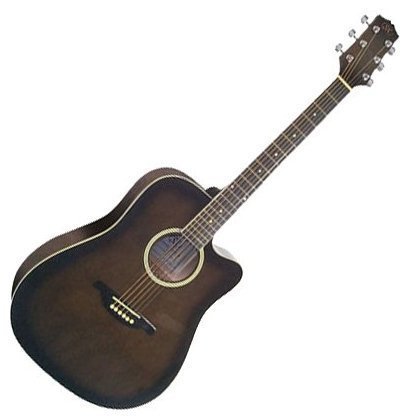 Акустическая гитара SX DG 25C BKS - Фото №1437