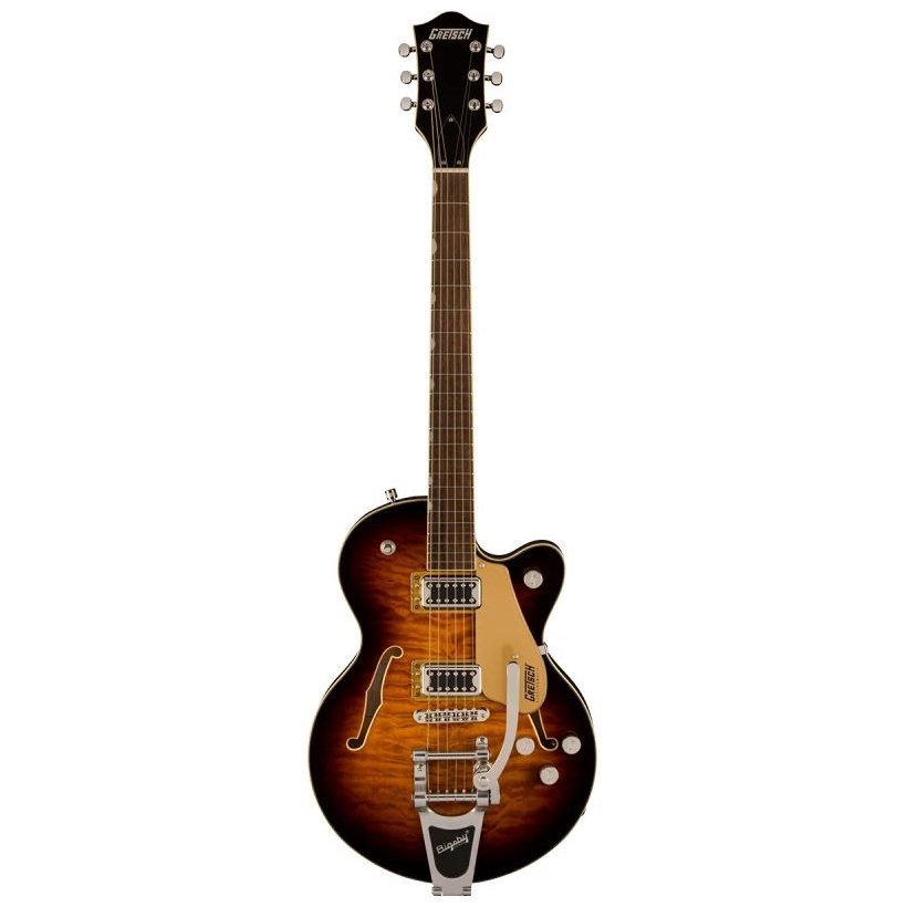 Полуакустическая электрогитара Gretsch G5655T-QM Electromatic Center Block Jr. Single-Cut Quilted Maple With Bigsby Sweet Tea Полуакустическая электрогитара Gretsch G5655T-QM Electromatic Center Block Jr. Single-Cut Quilted Maple With Bigsby Sweet Tea