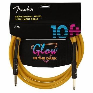 Кабель инструментальный Fender Cable Professional Series 10&#039; Glow In Dark Orange - Фото №141110
