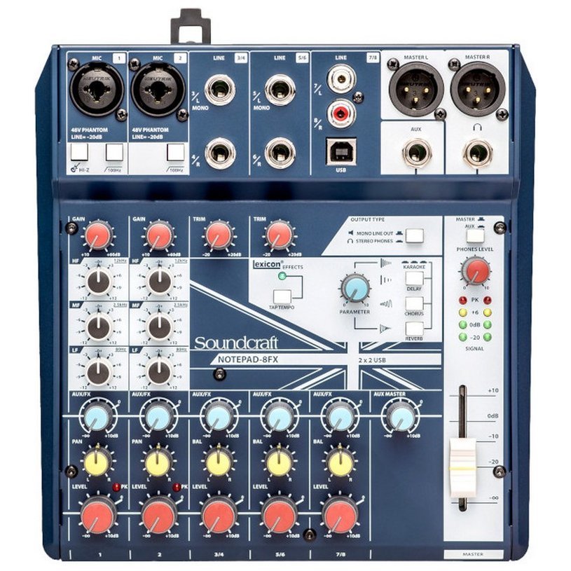 Аналоговый микшерный пульт Soundcraft Notepad 8FX
