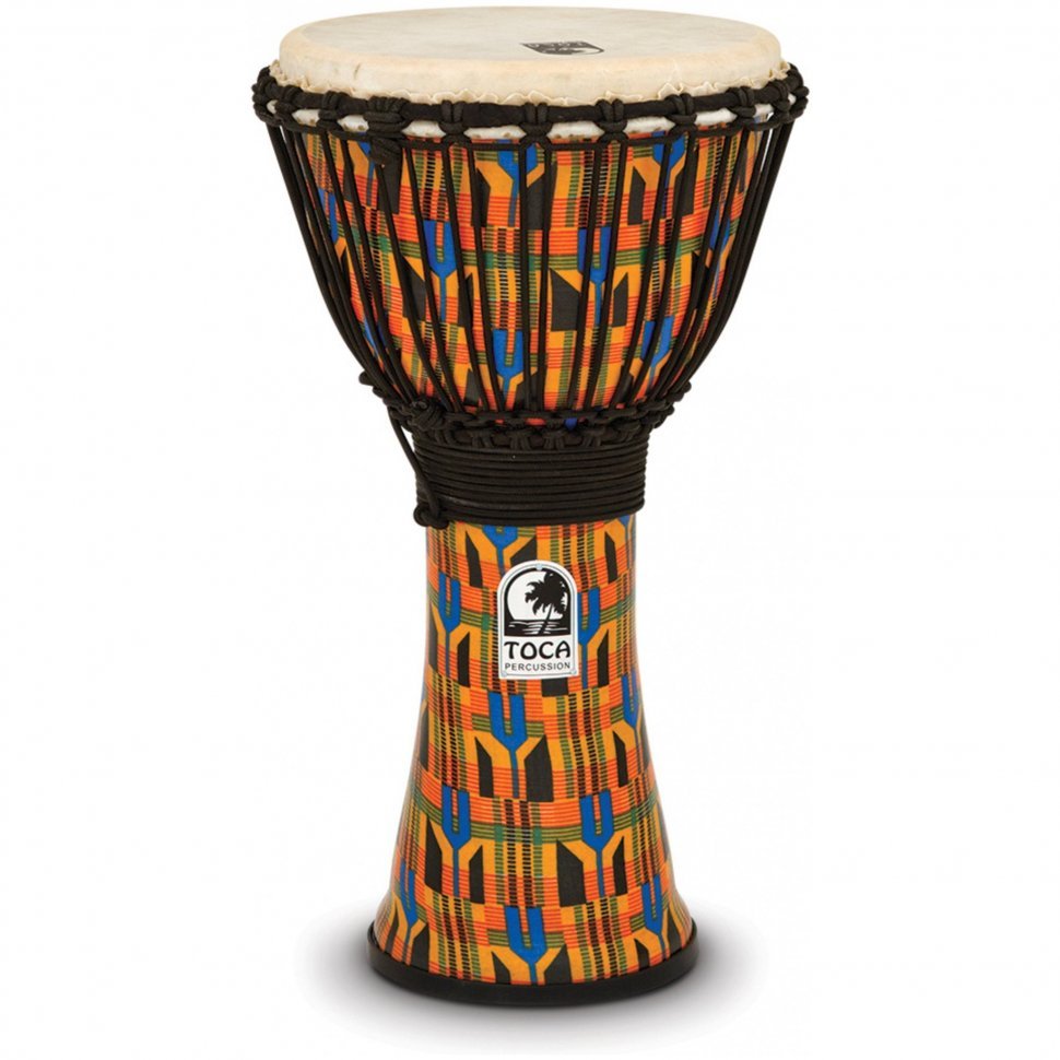 Джембе Toca Freestyle Rope Tuned SFDJ-10K (10") Kente Cloth