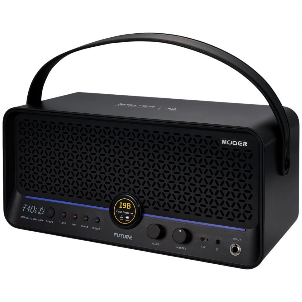 Комбопідсилювач до електрогітари Mooer F40i Li (Phantom Black)