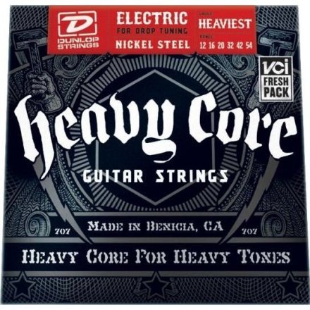 Струны для электрогитары Dunlop DHCN1254 Heavy Core Heaviest Set 12-54 - Фото №17884