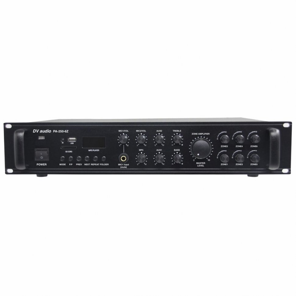 Підсилювач трансляційний DV audio PA-250-6Z