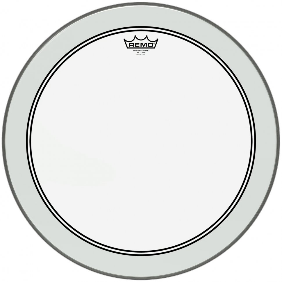 Пластик для бас-барабана Remo Powerstroke P3 Clear P3-1318-BP