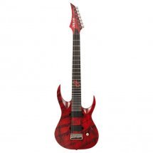 Solar Guitars A2.7Canibalismo+ Blood Red Open Pore W/Blood Splatter