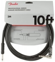 Fender CABLE PROFESSIONAL SERIES 10 'ANGLED BLACK