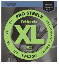 D'Addario EPS300 ProSteels, Custom LT Top / MD Bottom, 43-107, Tapered