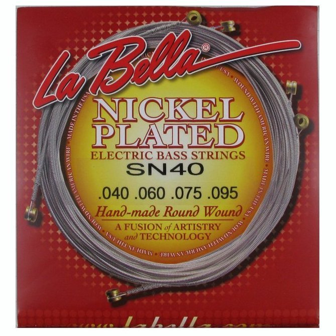 Струны для бас-гитары La Bella Nickel Round Wound SN40, 40-95 Струны для бас-гитары La Bella Nickel Round Wound SN40, 40-95