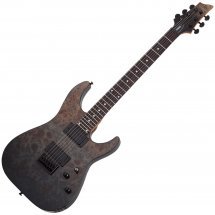 Schecter C-1 Standard Black Fade Burst Burl