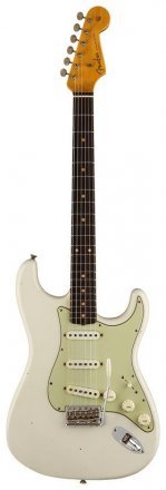 Электрогитара Fender CUSTOM SHOP LIMITED EDITION &#039;62/&#039;63 STRATOCASTER JOURNEYMAN RELIC RW AGED OLYMPIC WHITE - Фото №132443