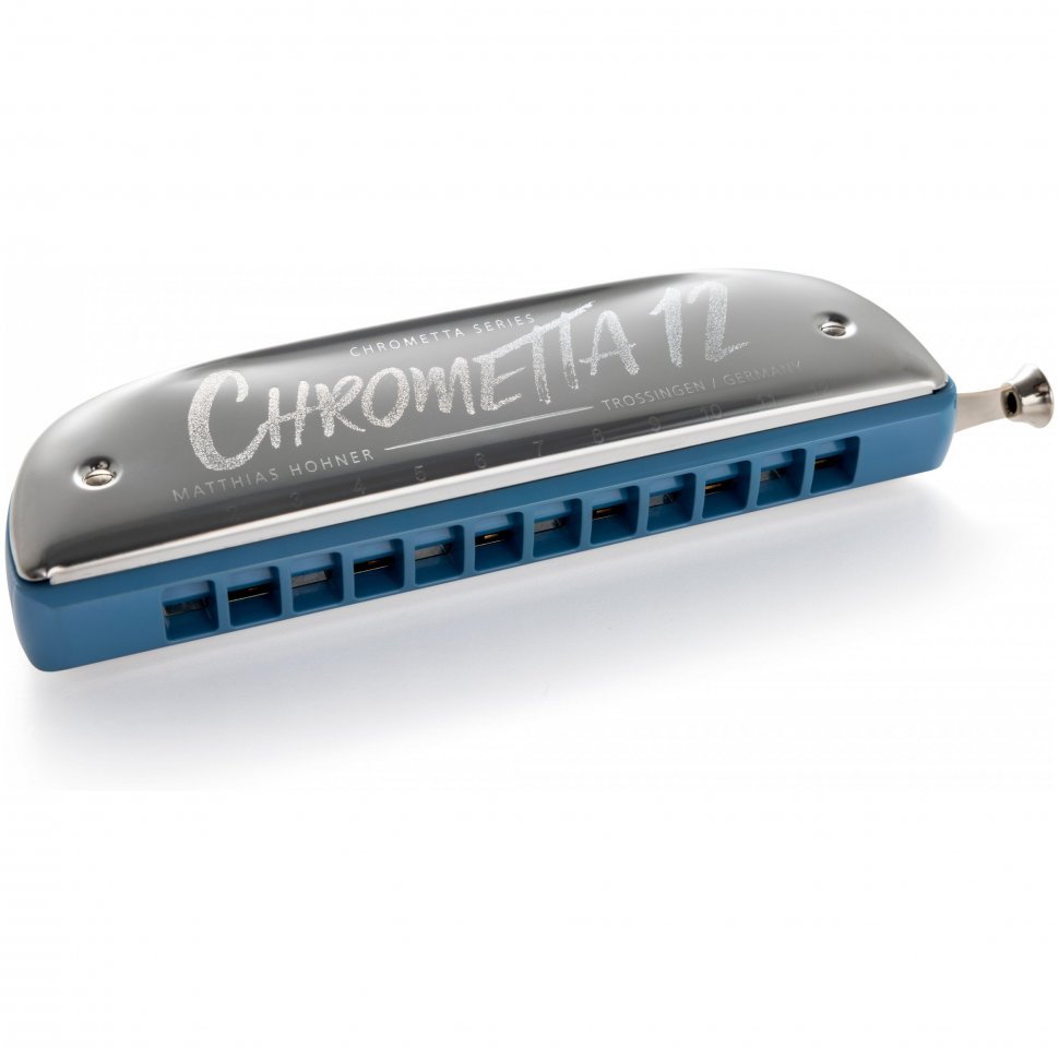 Губная гармошка Hohner Chrometta 12 Color Edition M255012 Water C-major