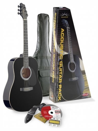 Акустическая гитара Stagg SW203BK PACK 2