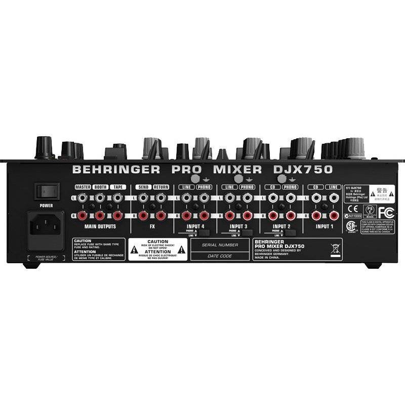 DJ микшер Behringer DJX 750 - купить DJ микшеры в магазине