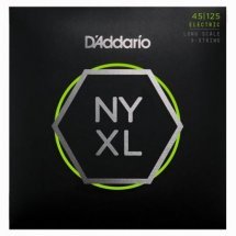 D'Addario NYXL45125 LT Top/Med BTM 5 String 45-125