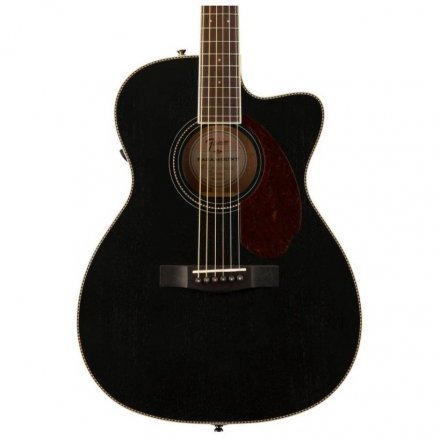 Электроакустическая гитара Fender PM-3CE Triple-O Mahogany Black Top Ltd - Фото №139483