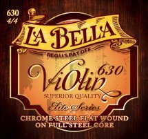 La Bella 630 Chrome Steel Flat Wound 4/4