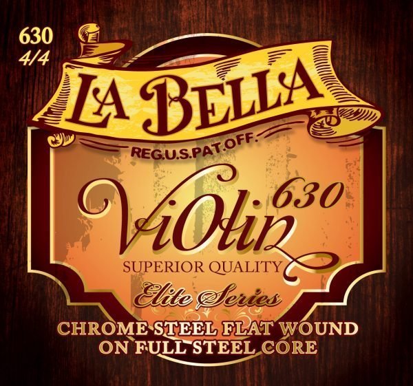 Струны для скрипки La Bella 630 Chrome Steel Flat Wound 4/4 Струны для скрипки La Bella 630 Chrome Steel Flat Wound 4/4
