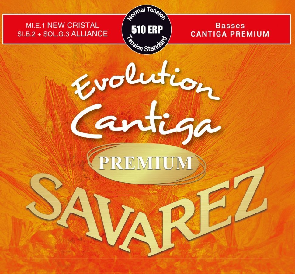 Струны для классической гитары Savarez Evolution Cantiga Premium 510ERP Normal Tension Струны для классической гитары Savarez Evolution Cantiga Premium 510ERP Normal Tension
