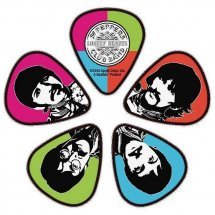 D'Addario 1CWH2-10B6 The Beatles Sgt. Pepper's Lonely Hearts Club Band 50th Anniversary Guitar Picks Light Gauge (.50mm), 1 pc.