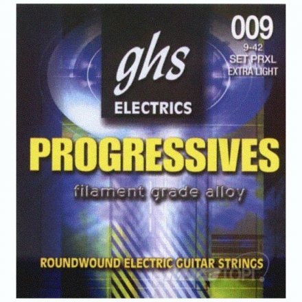 Струны для электрогитары GHS Strings Progressives PRXL 09-42 - Фото №102719