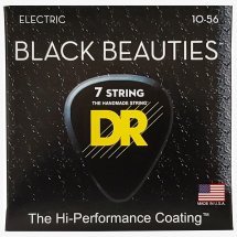 DR STRINGS Black Beauties Electric - Medium 7-String (10-56)