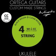  Ortega Custom Authentic Clear Nylon UKA-CC