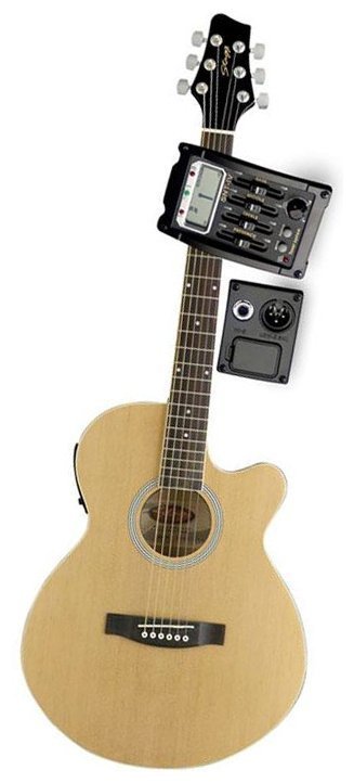 Электроакустическая гитара Stagg SW206CETU N