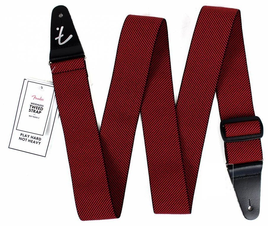 Гітарний ремінь Fender WEIGHLESS TWEED STRAP RED