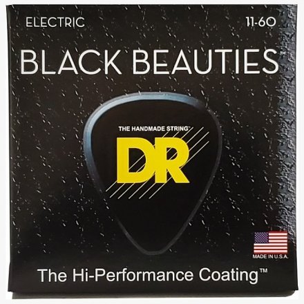 Струны для электрогитары DR STRINGS Black Beauties Electric - Extra Heavy 7-String (11-60) - Фото №154746