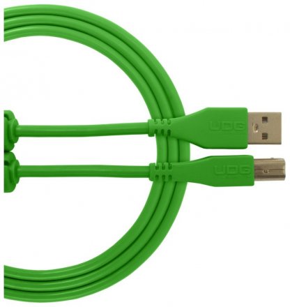 Кабель цифровой UDG Ultimate Audio Cable USB 2.0 A-B Green Straight 1m - Фото №132164