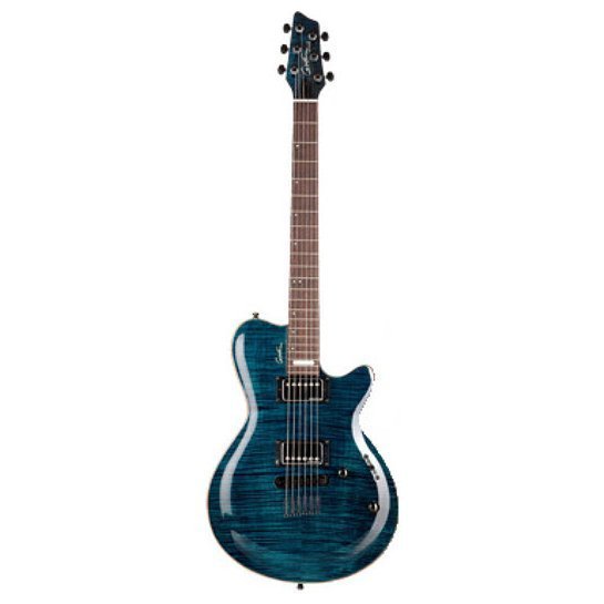 Електрогітара Godin LG Signature Trans Blue Flame AAA with Bag